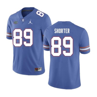 Men's Florida Gators #89 Justin Shorter NCAA Nike Royal Authentic Stitched College Football Jersey XZV0862XE